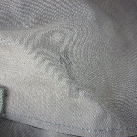 LARGE WWII CANVAS BARREL BACKPACK RUCK ROLL AWAY HAS INITIALS CF 21SI391 - Picture 2 of 12